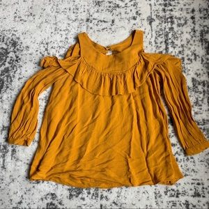 Anthropologie cold shoulder top